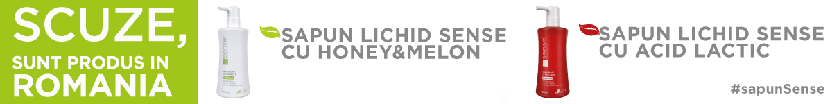 Sapun Lichid Sense 330ml cu Acid Lactic sau Catifelant